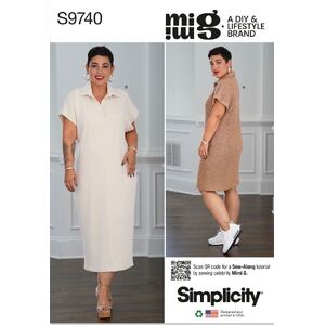 Sewing Pattern S9740 Misses Knit Dress in Two Lengths by Mimi G Style Sizes 12-20