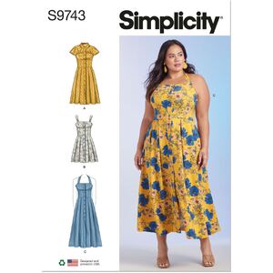 Simplicity Sewing Pattern S9743 Women&#39;s Dresses Sizes 20W-28W