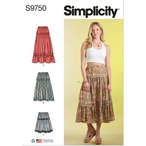 Simplicity Sewing Pattern S9750Y5 Misses&#39; Skirt in Three Lengths Sizes 18-26