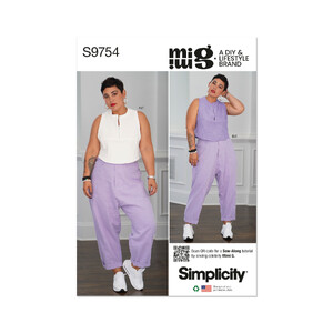 Simplicity Sewing Pattern S9754K5 Misses&#39; Tops and Cargo Pants by Mimi G Style Sizes 8-16