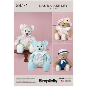 Simplicity Sewing Pattern S9771OS Plush Bear with Clothes and Hats