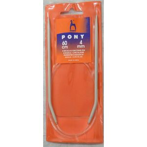 Pony Circular Knitting Needle, 60cm, 4.0mm