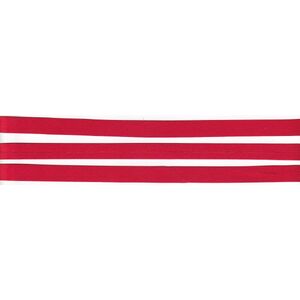 RED 12mm Satin Bias Binding, Single Folded, Sold by the Metre