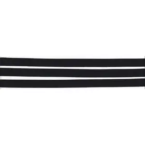 BLACK 12mm Cotton Bias Binding Single Folded, by the Metre