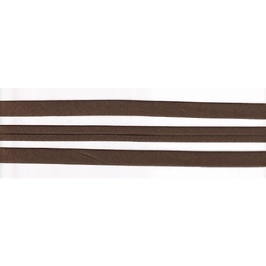 CHOCOLATE 12mm Cotton Bias Binding Single Folded, by the Metre