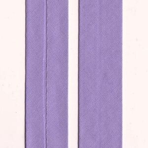 LILAC 12mm Cotton Bias Binding Single Folded x 10 Metres