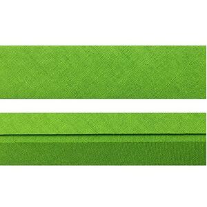 LIME GREEN 12mm 100% Cotton Bias Binding Single Folded, 5 Metres