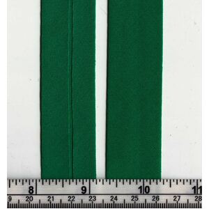 Cotton Bias Binding, 25mm Single Folded, BOTTLE GREEN Per 5 Metre Packet