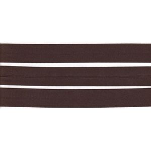 BROWN 25mm Cotton Bias Binding Single Folded, by the Metre