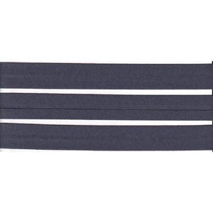 CHARCOAL 25mm Cotton Bias Binding Single Folded, by the Metre