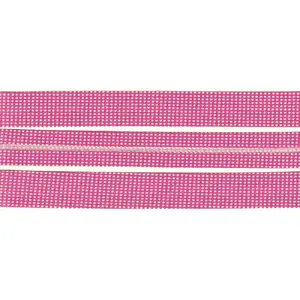 DOTS HOT PINK Print Cotton Bias Binding, 25mm Single Folded By The Metre