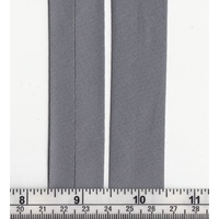 Cotton Bias Binding, 25mm Single Folded, GREY Per 20 Metre