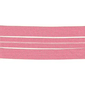 RED DOTS on PINK Print Cotton Bias Binding, 25mm Single Folded By The Metre