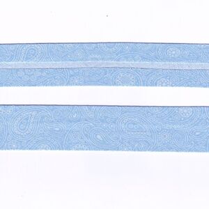 JACOBEAN SKY Print Cotton Bias Binding, 25mm Single Folded 5 Metre Pack