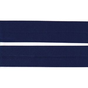 NAVY 50mm Cotton Bias Binding Single Folded, By The Metre