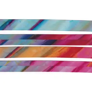 BATIK MULTI STRIPE Cotton Bias Binding, 25mm Single Folded By The Metre