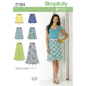 Women&#39;s Skirts Simplicity Sewing Pattern 2184