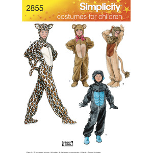 Child, Boy &amp; Girl Costumes Simplicity Sewing Pattern 2855