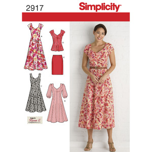 Women&#39;s &amp; Plus Size Dresses Simplicity Sewing Pattern 2917