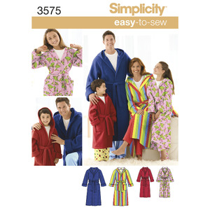 Women&#39;s/Men/Child Sleepwear Simplicity Sewing Pattern 3575