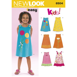 New Look Sewing Pattern 6504 Child Dresses