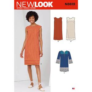 New Look Sewing Pattern N6666 Misses' Halter Dresses With Back Tie