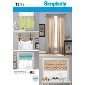 Window Treatments Simplicity Sewing Pattern 1176