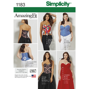 Women&#39;s and Plus Size Corsets Simplicity Sewing Pattern 1183