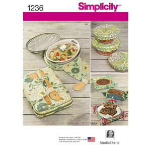 Casserole Carriers, Gifting Baskets and Bowl Covers Simplicity Sewing Pattern 1236