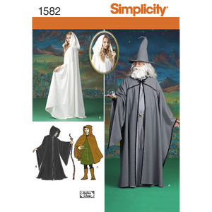 Women&#39;s, Men and Teen Costumes Simplicity Sewing Pattern 1582