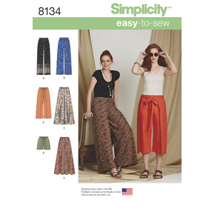 Simplicity Pattern 8134 Women&#39;s Easy-to-Sew Trousers and Shorts Simplicity Sewing Pattern 8134