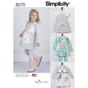 Simplicity Pattern 8270 Toddlers&#39; Knit Sportswear from Ruby Jean&#39;s Closet Simplicity Sewing Pattern 8270