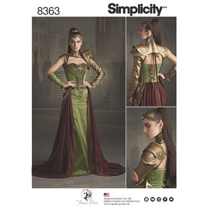 Simplicity Pattern 8363 Women&#39;s Fantasy Ranger Costume Simplicity Sewing Pattern 8363