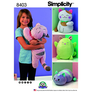 Simplicity Pattern 8403 Stuffed Kitties Simplicity Sewing Pattern 8403