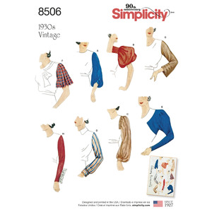 Simplicity Pattern 8506 Misses&#39; Vintage Set of Sleeves Simplicity Sewing Pattern 8506