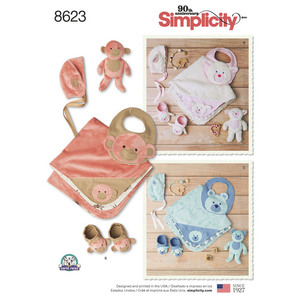 Pattern 8623 Baby Accessories Simplicity Sewing Pattern 8623