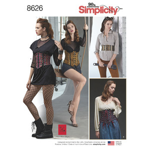 Pattern 8626 Women&#39;s Corset Belts Simplicity Sewing Pattern 8626