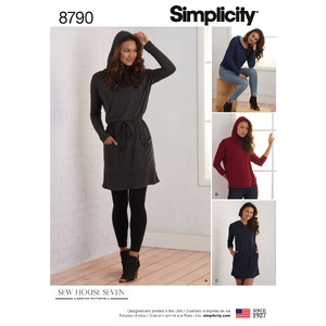 Pattern 8790 Misses Knit Dresses and Tunics Simplicity Sewing Pattern 8790