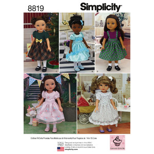 Pattern 8819 14&quot; Doll Clothes Simplicity Sewing Pattern 8819