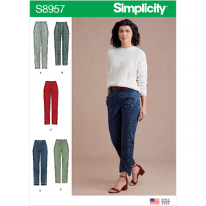 Simplicity 8390 Girl's and Misses' Tie Front One-Piece Pants