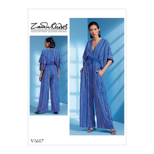 Vogue Sewing Pattern Misses&#39; Jumpsuit 1617Z (Sizes L-XL)