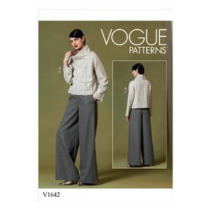 Vogue Sewing Pattern Misses&#39; Top and Pants 1642y (Sizes XS-S-M)