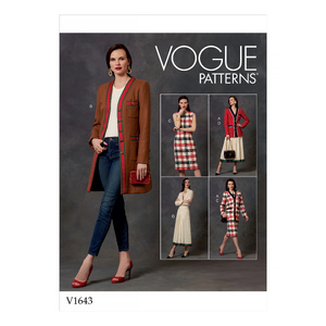 Vogue Sewing Pattern Misses&#39;/Misses&#39; Petite Jacket, Dress and Skirt 1643 A5 (Sizes 6-14)