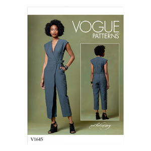 Vogue Sewing Pattern Misses&#39; Jumpsuit 1645Z (Sizes L-XL)