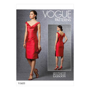 Vogue Sewing Pattern Misses&#39; Special Occasion Dress 1655 A5 (Sizes 6-14)