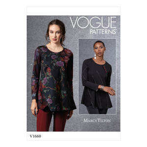 Vogue Sewing Pattern Misses&#39; Top 1660y (Sizes XS-S-M)