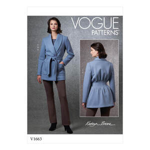 Vogue Sewing Pattern Misses&#39; Jacket, Top &amp; Pants 1663y (Sizes XS-S-M)