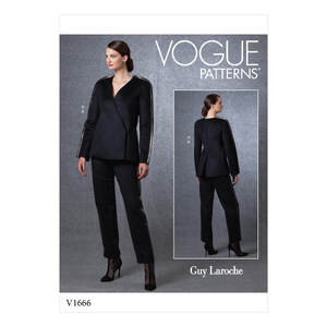 Vogue Sewing Pattern Misses&#39; Jacket &amp; Pants 1666 A5 (Sizes 6-14)