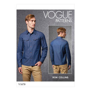 Vogue Sewing Pattern Men&#39;s Shirt 1670A