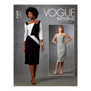 Vogue Sewing Pattern Misses&#39; Dress 1673 A5 (Sizes 6-14)